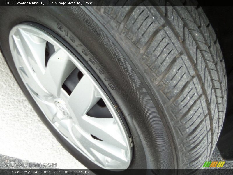 Blue Mirage Metallic / Stone 2010 Toyota Sienna LE