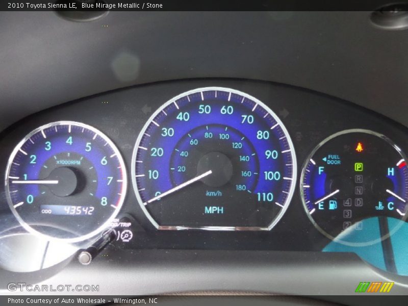Blue Mirage Metallic / Stone 2010 Toyota Sienna LE
