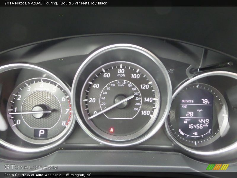 Liquid Siver Metallic / Black 2014 Mazda MAZDA6 Touring
