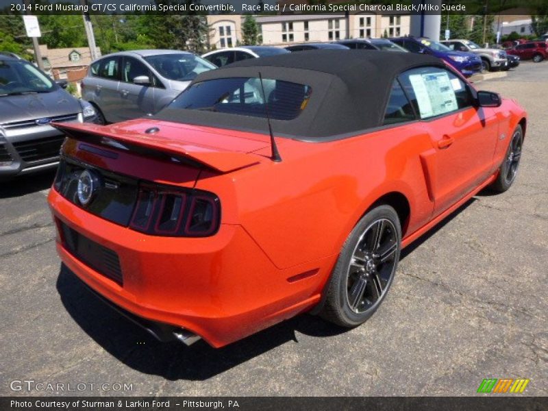 Race Red / California Special Charcoal Black/Miko Suede 2014 Ford Mustang GT/CS California Special Convertible