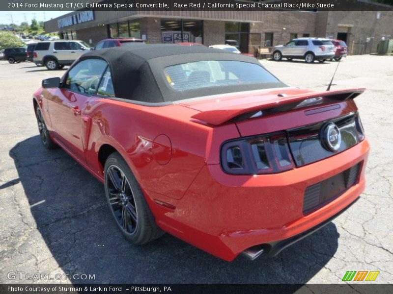 Race Red / California Special Charcoal Black/Miko Suede 2014 Ford Mustang GT/CS California Special Convertible