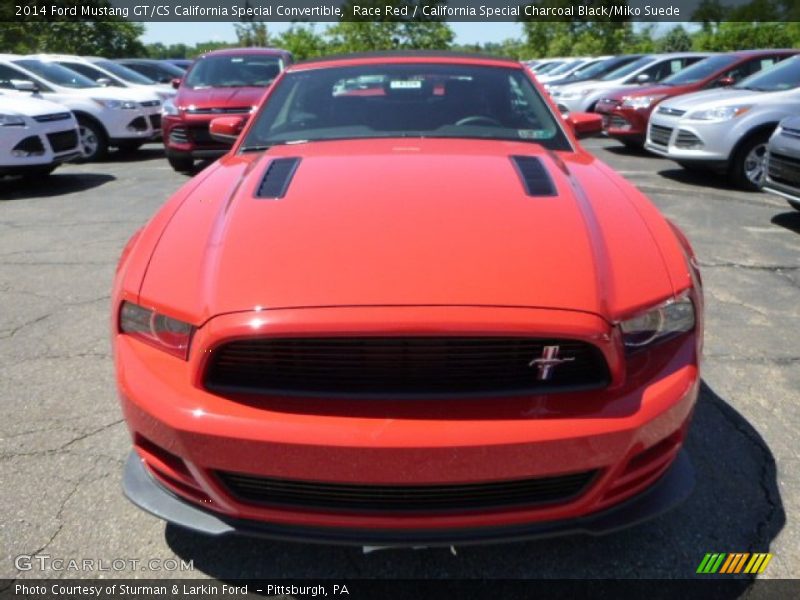 Race Red / California Special Charcoal Black/Miko Suede 2014 Ford Mustang GT/CS California Special Convertible