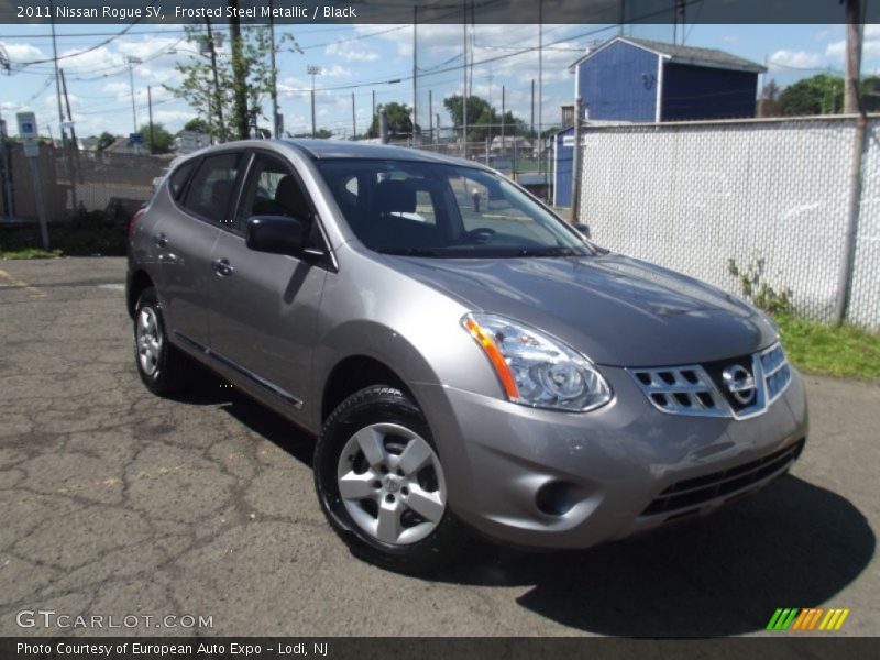 Frosted Steel Metallic / Black 2011 Nissan Rogue SV