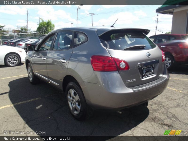 Frosted Steel Metallic / Black 2011 Nissan Rogue SV
