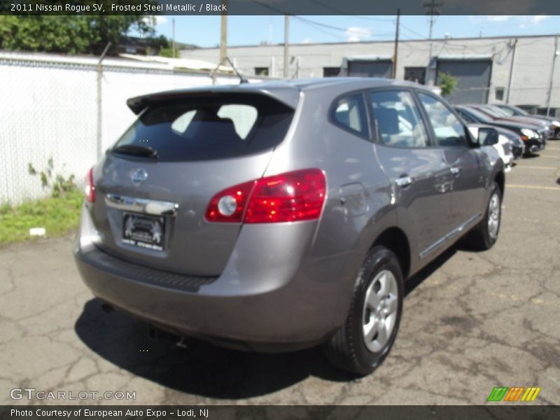 Frosted Steel Metallic / Black 2011 Nissan Rogue SV