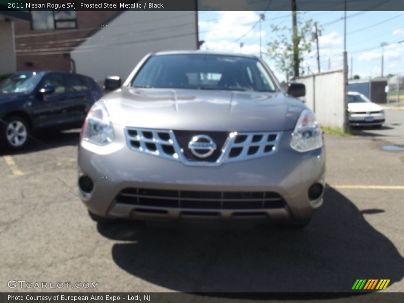 Frosted Steel Metallic / Black 2011 Nissan Rogue SV
