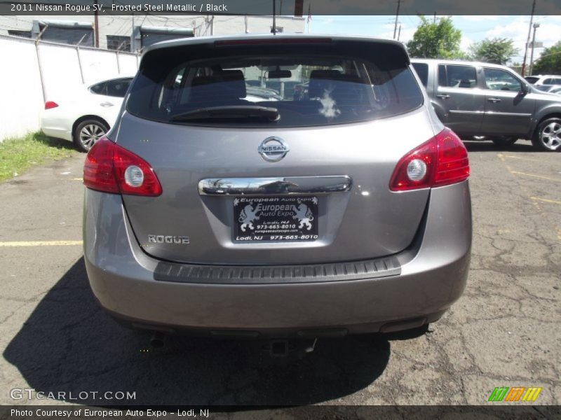 Frosted Steel Metallic / Black 2011 Nissan Rogue SV