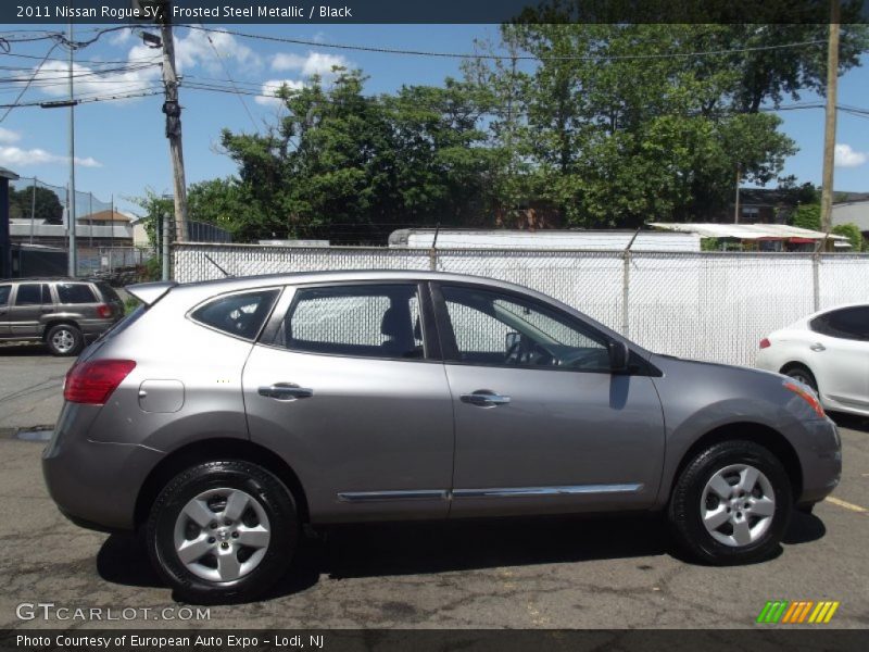 Frosted Steel Metallic / Black 2011 Nissan Rogue SV