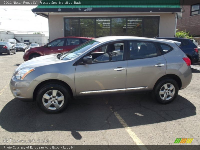 Frosted Steel Metallic / Black 2011 Nissan Rogue SV