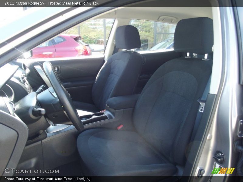 Frosted Steel Metallic / Black 2011 Nissan Rogue SV