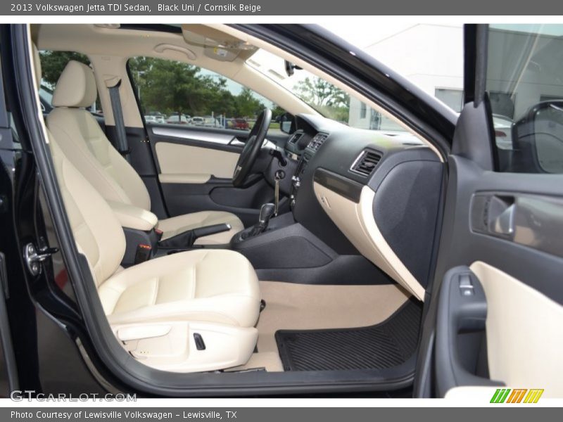 Black Uni / Cornsilk Beige 2013 Volkswagen Jetta TDI Sedan