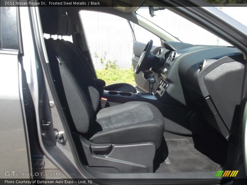 Frosted Steel Metallic / Black 2011 Nissan Rogue SV