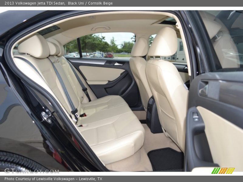 Black Uni / Cornsilk Beige 2013 Volkswagen Jetta TDI Sedan