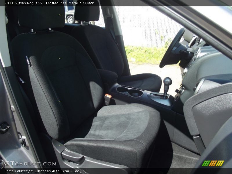 Frosted Steel Metallic / Black 2011 Nissan Rogue SV