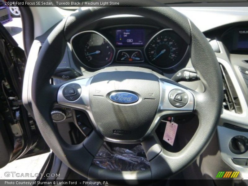 Tuxedo Black / Medium Light Stone 2014 Ford Focus SE Sedan