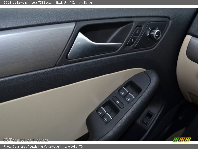 Black Uni / Cornsilk Beige 2013 Volkswagen Jetta TDI Sedan