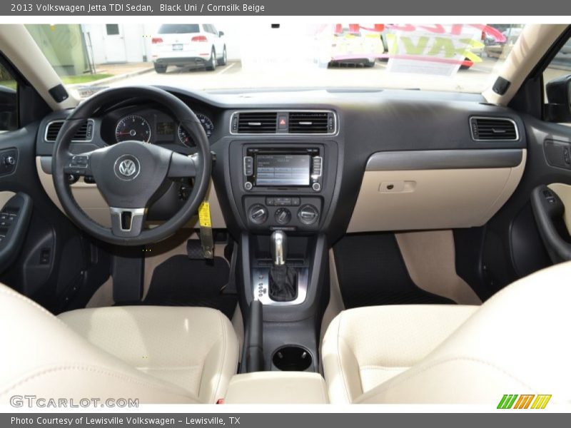 Black Uni / Cornsilk Beige 2013 Volkswagen Jetta TDI Sedan