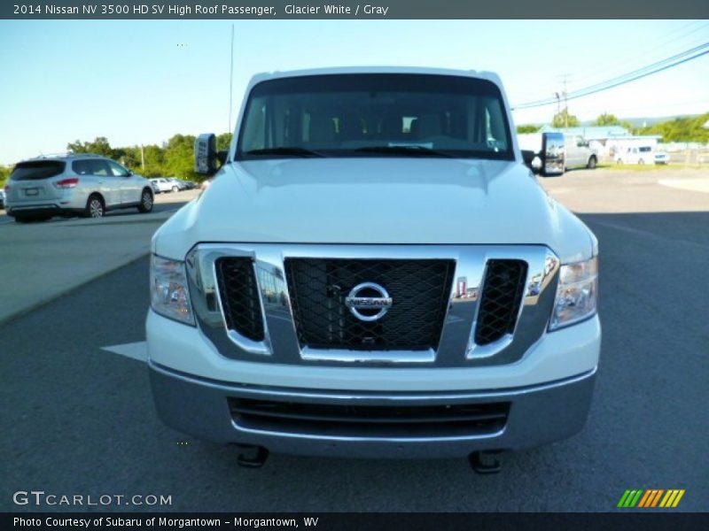 Glacier White / Gray 2014 Nissan NV 3500 HD SV High Roof Passenger