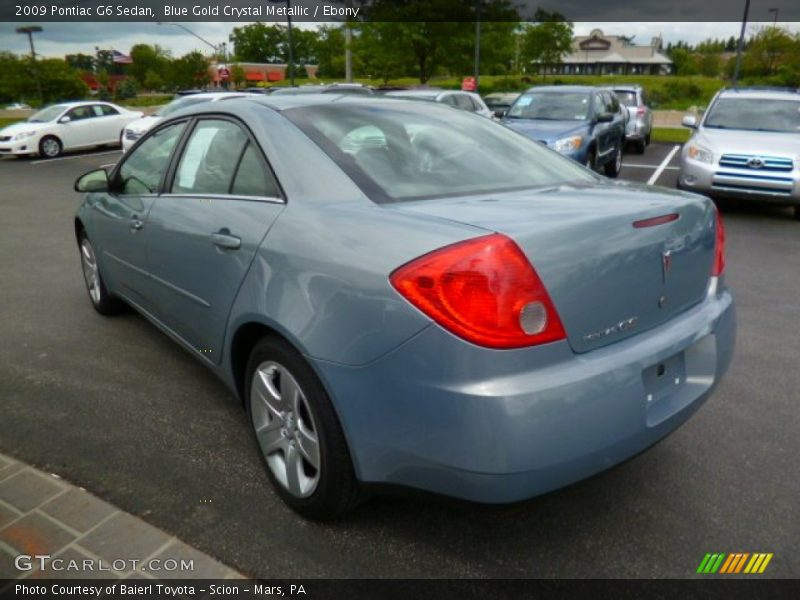 Blue Gold Crystal Metallic / Ebony 2009 Pontiac G6 Sedan