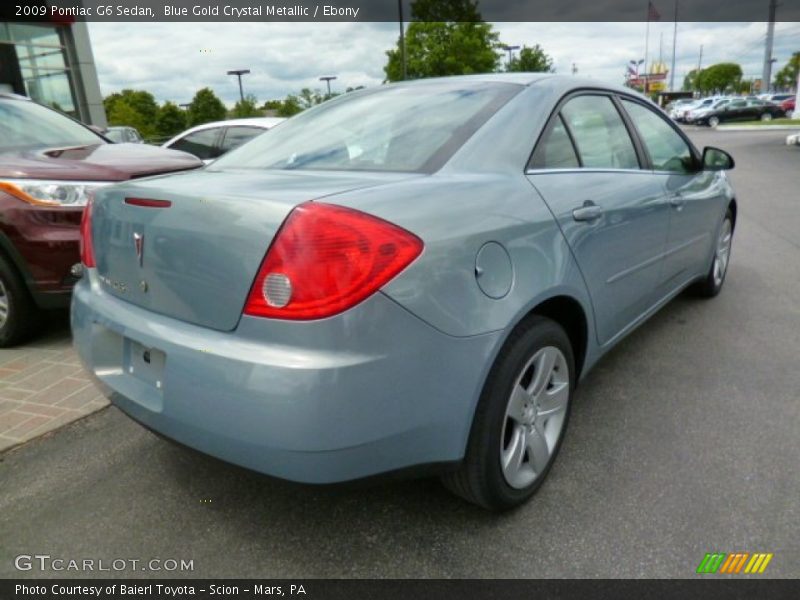 Blue Gold Crystal Metallic / Ebony 2009 Pontiac G6 Sedan