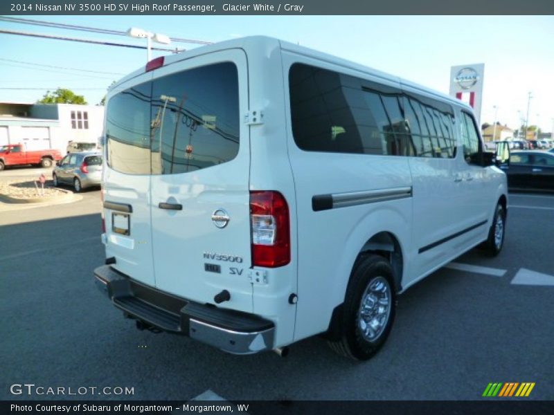 Glacier White / Gray 2014 Nissan NV 3500 HD SV High Roof Passenger