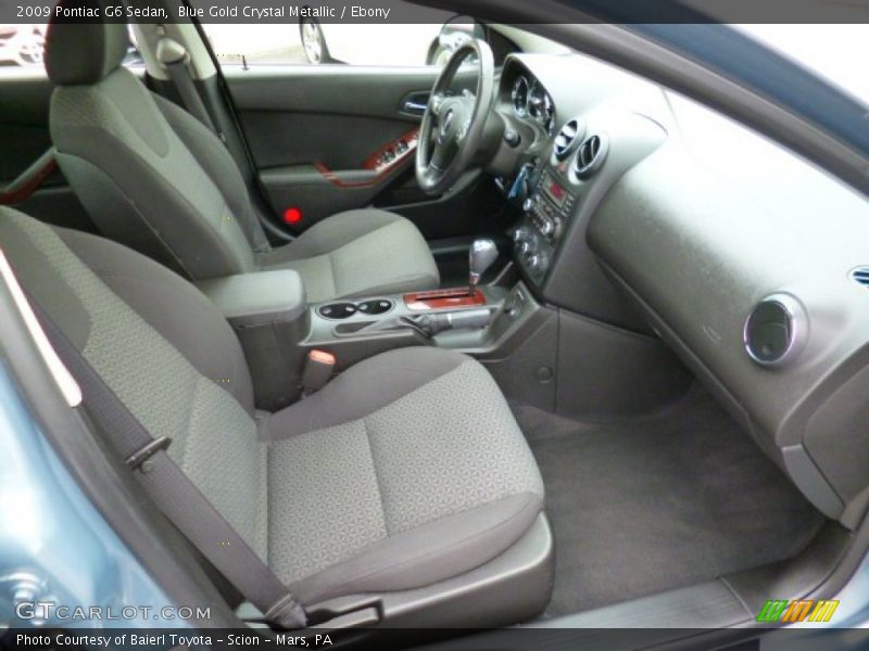 Blue Gold Crystal Metallic / Ebony 2009 Pontiac G6 Sedan