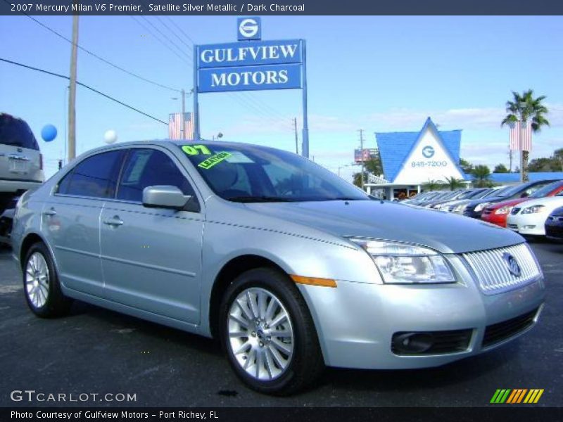 Satellite Silver Metallic / Dark Charcoal 2007 Mercury Milan V6 Premier