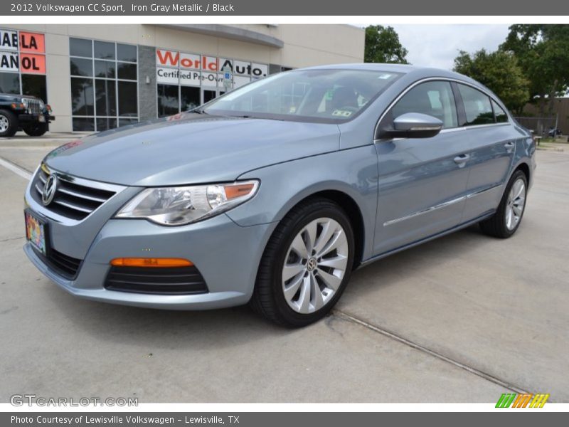 Iron Gray Metallic / Black 2012 Volkswagen CC Sport