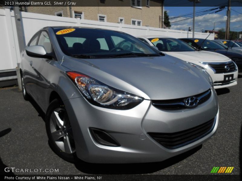 Silver / Gray 2013 Hyundai Elantra GLS