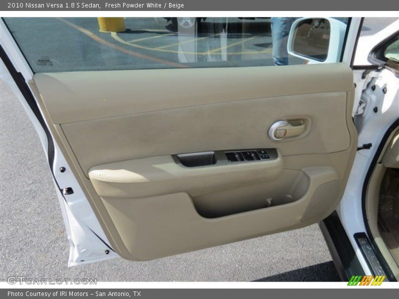 Fresh Powder White / Beige 2010 Nissan Versa 1.8 S Sedan