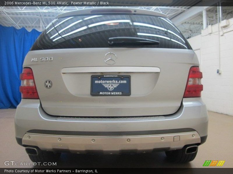 Pewter Metallic / Black 2006 Mercedes-Benz ML 500 4Matic