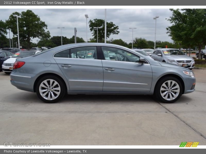 Iron Gray Metallic / Black 2012 Volkswagen CC Sport