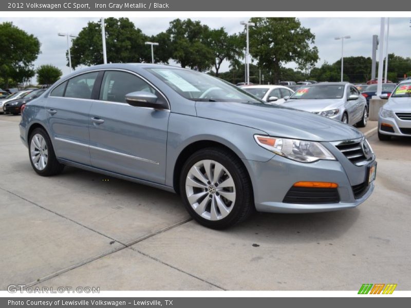 Iron Gray Metallic / Black 2012 Volkswagen CC Sport