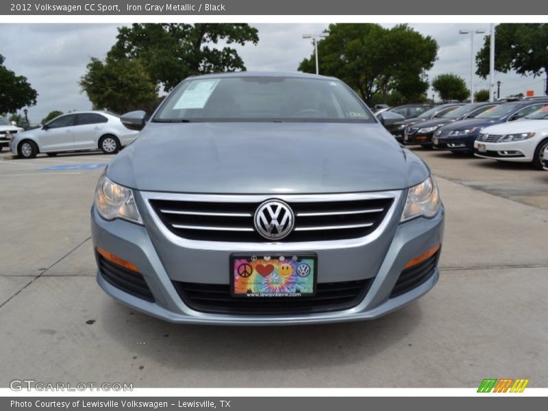 Iron Gray Metallic / Black 2012 Volkswagen CC Sport