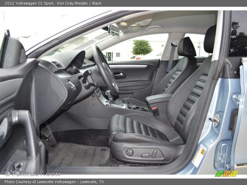 Iron Gray Metallic / Black 2012 Volkswagen CC Sport