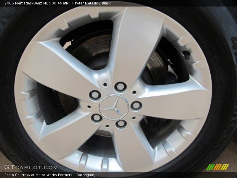 Pewter Metallic / Black 2006 Mercedes-Benz ML 500 4Matic