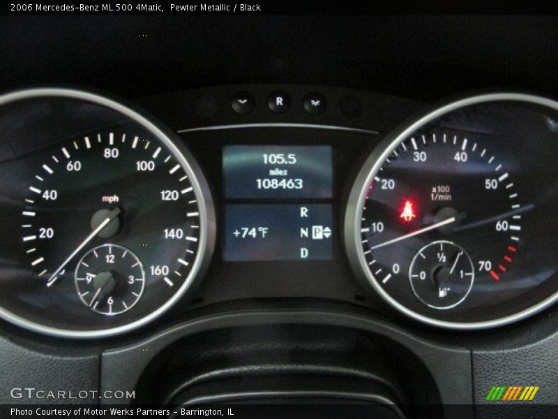 Pewter Metallic / Black 2006 Mercedes-Benz ML 500 4Matic
