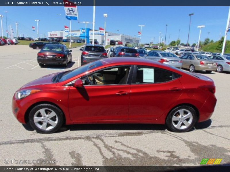 Red Allure / Beige 2011 Hyundai Elantra GLS