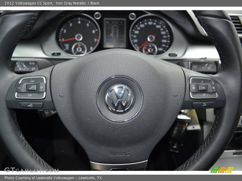 Iron Gray Metallic / Black 2012 Volkswagen CC Sport