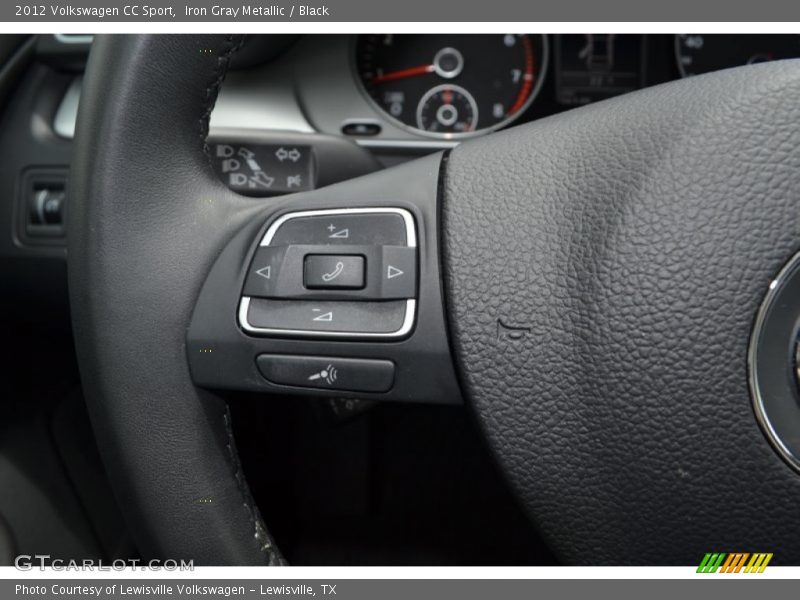 Iron Gray Metallic / Black 2012 Volkswagen CC Sport