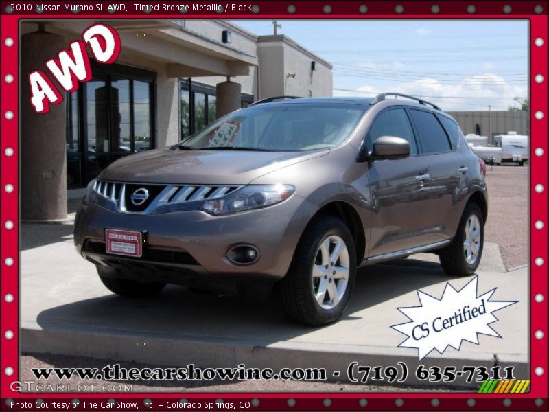 Tinted Bronze Metallic / Black 2010 Nissan Murano SL AWD