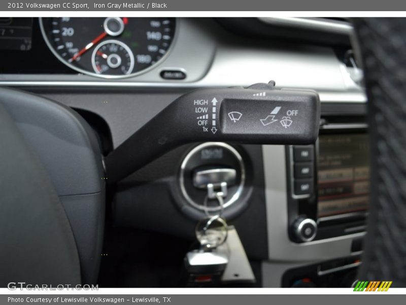 Iron Gray Metallic / Black 2012 Volkswagen CC Sport