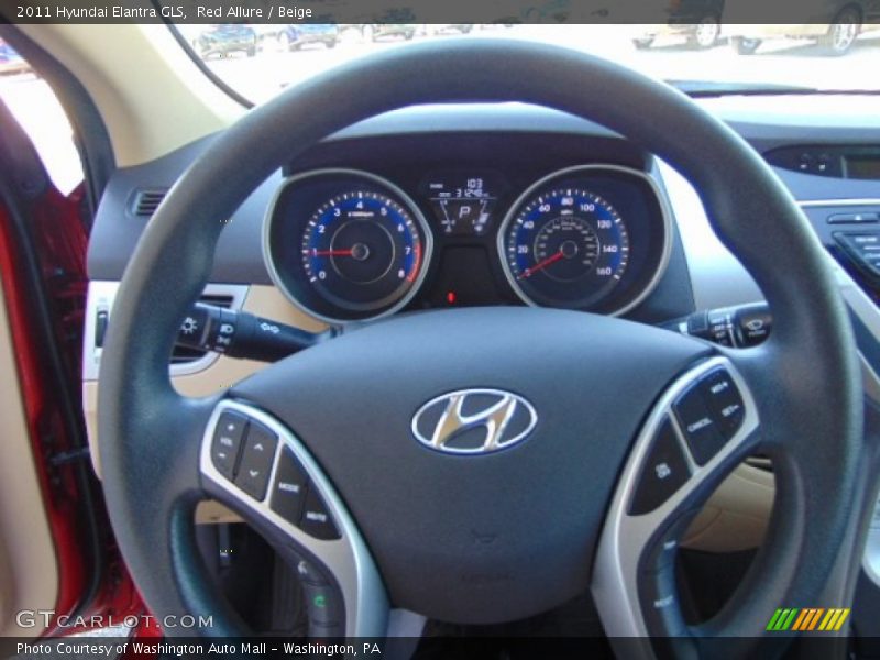 Red Allure / Beige 2011 Hyundai Elantra GLS