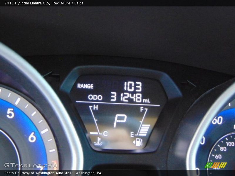 Red Allure / Beige 2011 Hyundai Elantra GLS