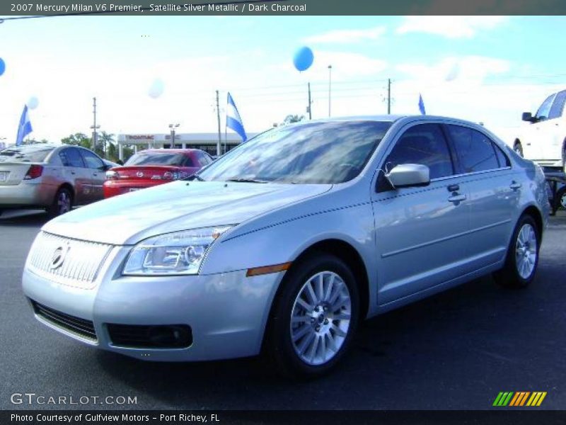 Satellite Silver Metallic / Dark Charcoal 2007 Mercury Milan V6 Premier