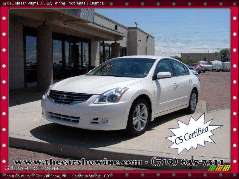 Winter Frost White / Charcoal 2011 Nissan Altima 3.5 SR