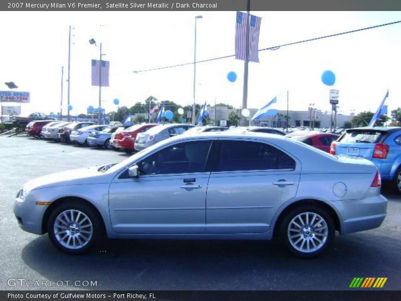 Satellite Silver Metallic / Dark Charcoal 2007 Mercury Milan V6 Premier