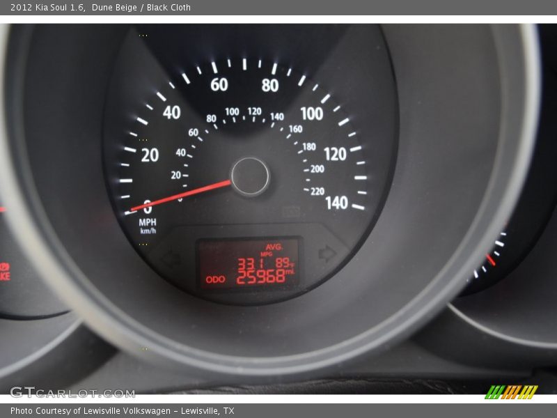 Dune Beige / Black Cloth 2012 Kia Soul 1.6