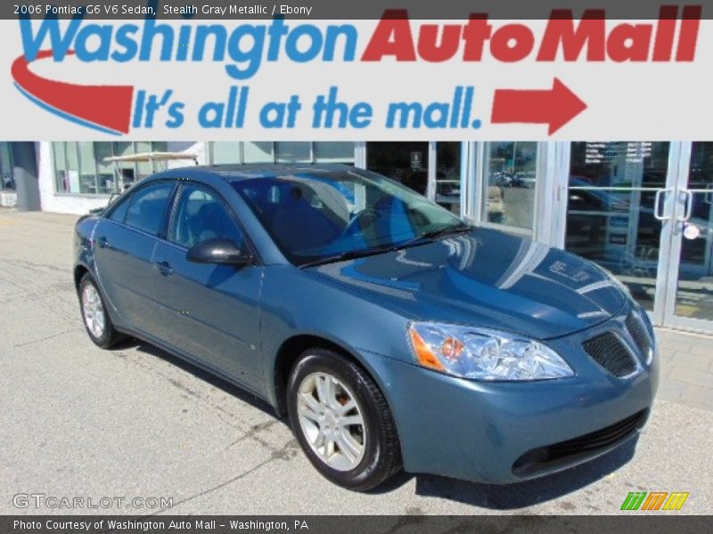 Stealth Gray Metallic / Ebony 2006 Pontiac G6 V6 Sedan