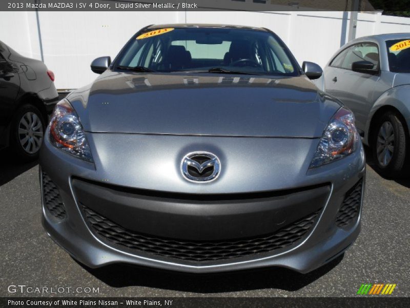 Liquid Silver Metallic / Black 2013 Mazda MAZDA3 i SV 4 Door